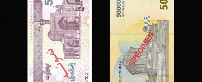 تصویر ایران‌چک ۵۰۰ هزار تومانی جدید در مقایسه با اسکناس‌های قدیمی و نمودار کاهش ارزش پول