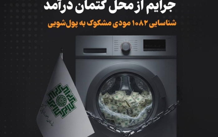 گرافیک نشان‌دهنده وصول ۳۵ هزار میلیارد تومان مالیات از کتمان درآمد و شناسایی مودیان پولشویی