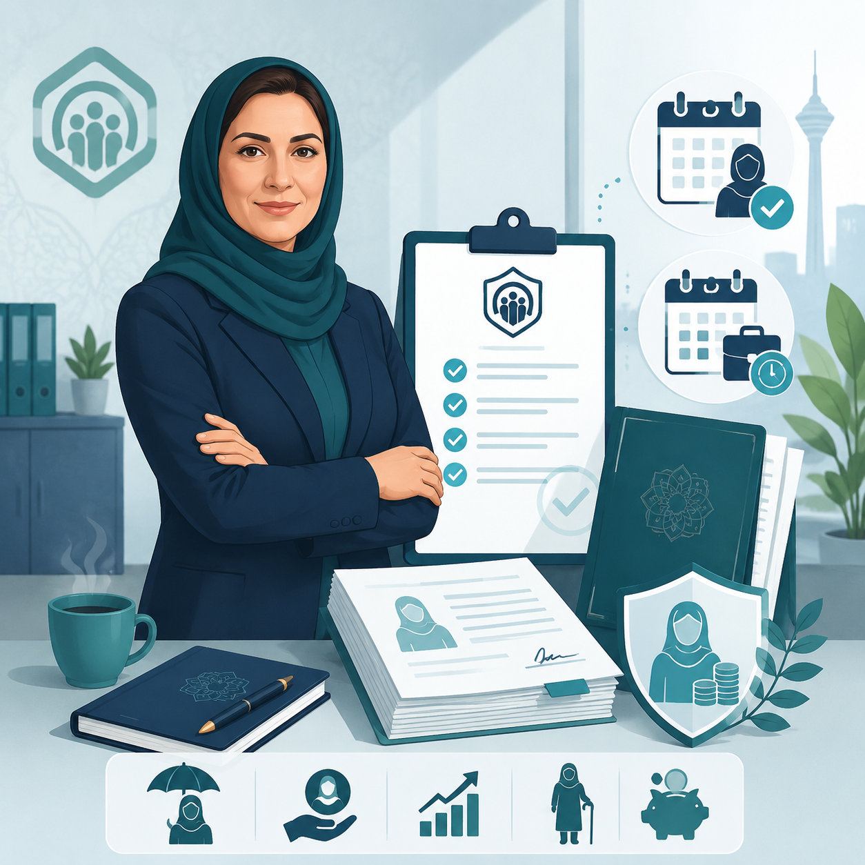 تصویر بازنشستگی بانوان در تامین اجتماعی و مسیرهای قانونی پایان خدمت